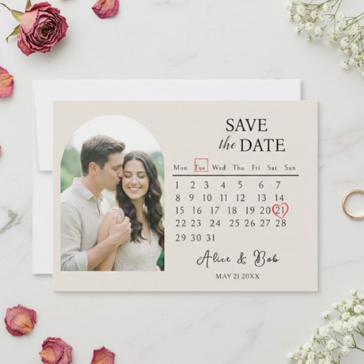Magnet save the dates, Customizable Save the Date Einladung