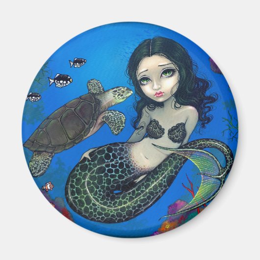Magnet "Sea Turtle Mermaid" (Vorne)