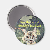 Magnet: "Sehen Sie die Welt durch meine Augen" Urw Magnet (Vorderseite/Rückseite)