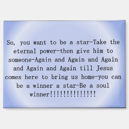 Magnet ' Sei ein Soul-Gewinner für Jesus