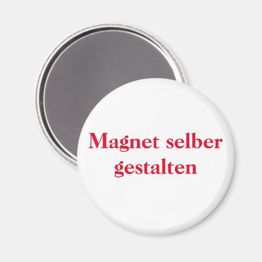 Magnet selber gestalten (Vorderseite/Rückseite)