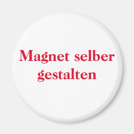 Magnet selber gestalten (Vorne)