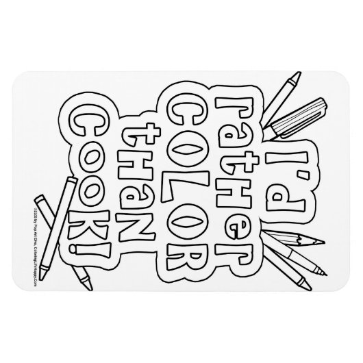 MAGNET SIE KÖNNEN FARBEN - ICH WÜRDE FARBEN ALS KO (Horizontal)