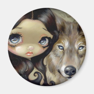 Magnet "Silver Mit Augen Wolf"