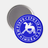 Magnet Sleipnir Schild auf Blk (Vorderseite/Rückseite)