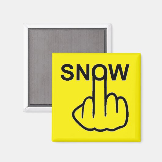 Magnet Snow Dreh (Vorderseite/Rückseite)