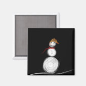 Magnet Snowman (Vorderseite/Rückseite)