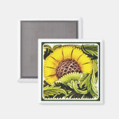 Magnet "Sonnenblumenüberraschung" (Vorderseite/Rückseite)