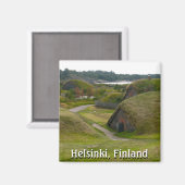 Magnet Soumenlinna Island, Helsinki, Finnland (Vorderseite/Rückseite)