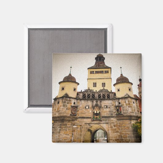 Magnet Souvenir aus Weißenburg in Bayern (Vorderseite/Rückseite)