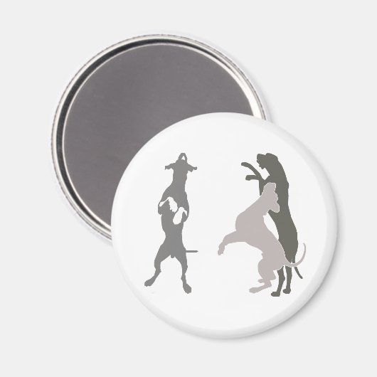 Magnet Spieldoggen (Vorderseite/Rückseite)