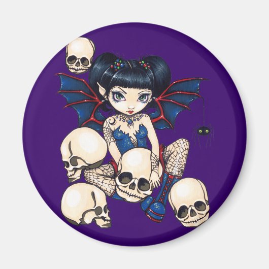 Magnet "Spinnen und Schädel" (Vorne)