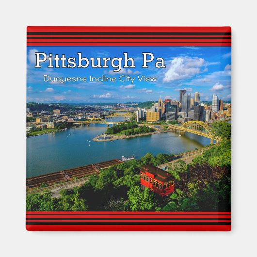 Magnet - Stadtblick von Pittsburgh (Vorne)