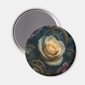 Magnet Steampunk Florale (Vorderseite/Rückseite)