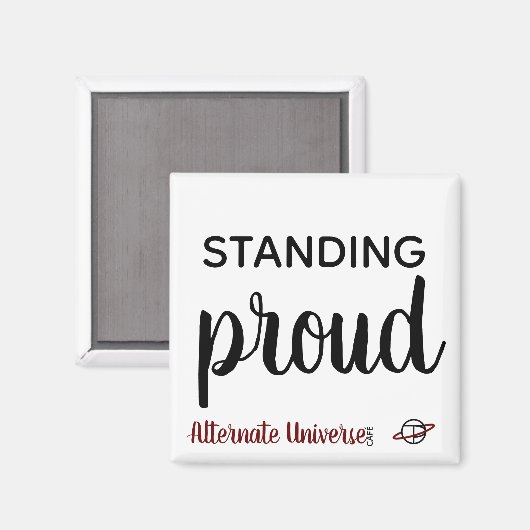 Magnet "Stehend Proud" (Vorderseite/Rückseite)