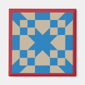 Magnet - Straße zum Oklahoma Quilt Square (Vorne)
