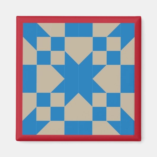 Magnet - Straße zum Oklahoma Quilt Square (Vorne)