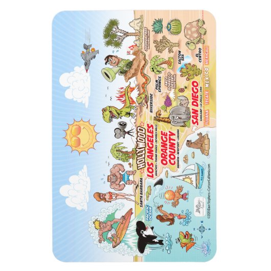 Magnet Südkalifornien (Vertikal)