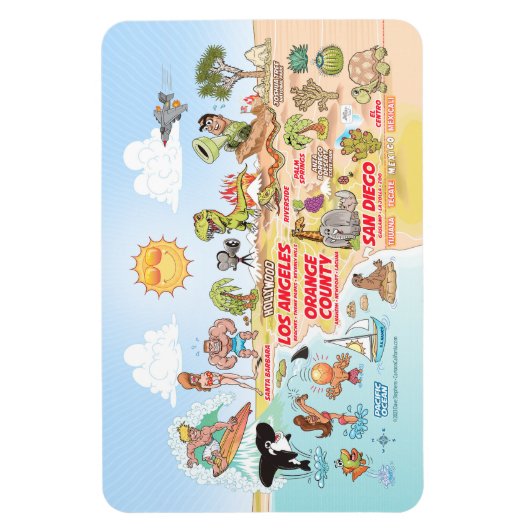 Magnet Südkalifornien (Vertikal)