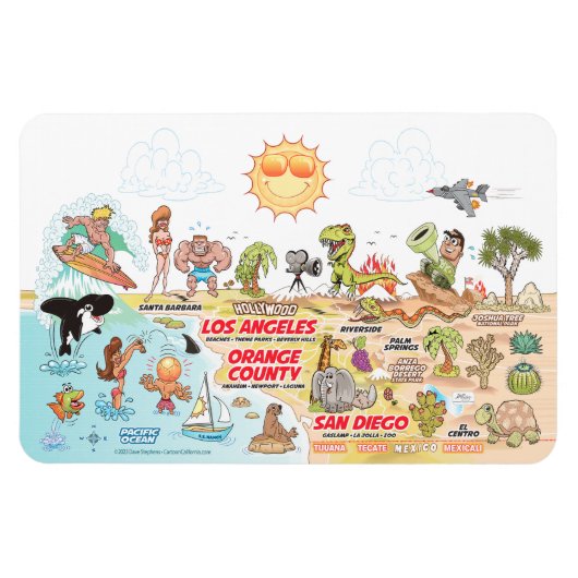 Magnet Südkalifornien (Horizontal)