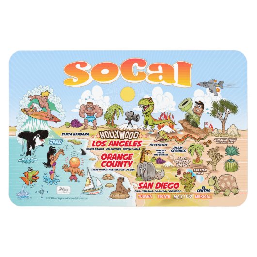 Magnet Südkalifornien (Horizontal)