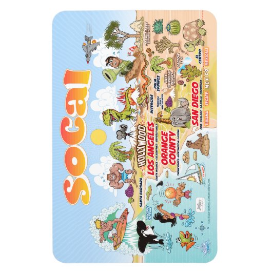 Magnet Südkalifornien (Vertikal)