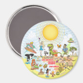 Magnet Südkalifornien (Vorderseite/Rückseite)