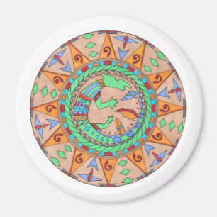 Magnet, südwestliche Ureinwohner-Mandala Magnet