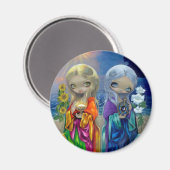Magnet "Sun Child and Moon Child" (Vorderseite/Rückseite)