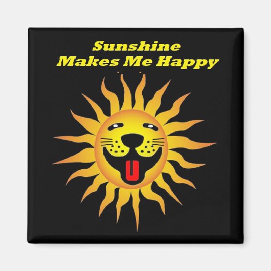Magnet Sunshine macht mich glücklich (Vorne)