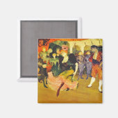 Magnet: Tanzen der Bolero: Toulouse-Lautrec Magnet (Vorderseite/Rückseite)