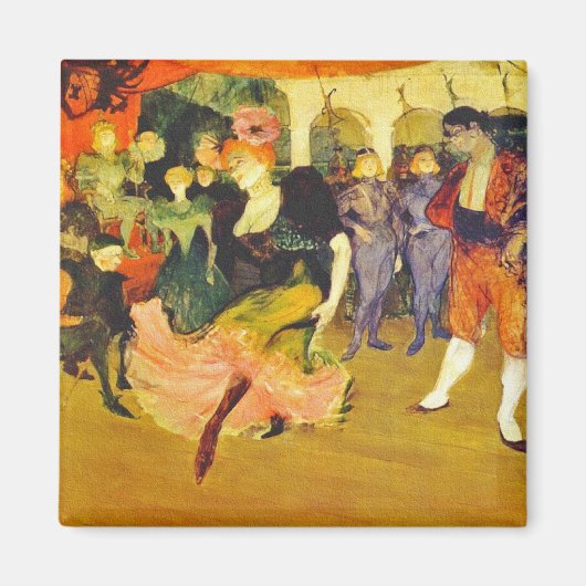 Magnet: Tanzen der Bolero: Toulouse-Lautrec Magnet (Vorne)