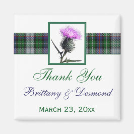 Magnet Tartan und Thistle Gastgeschenk Hochzeit