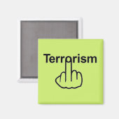 Magnet-Terrorismus Gedreht Magnet (Vorderseite/Rückseite)