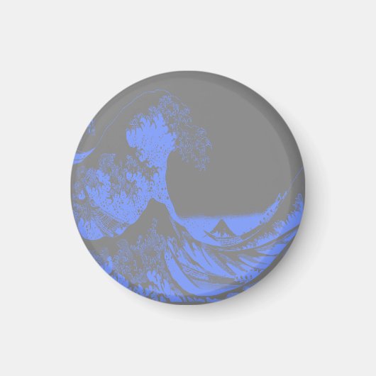Magnet The Great Wave Blue & Gray (Vorne)