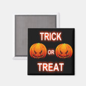 Magnet Trick oder Treat Pumpkins (Vorderseite/Rückseite)