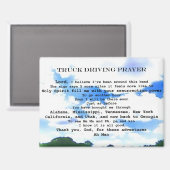 magnet-Truck driving prayer Magnet (Vorderseite/Rückseite)