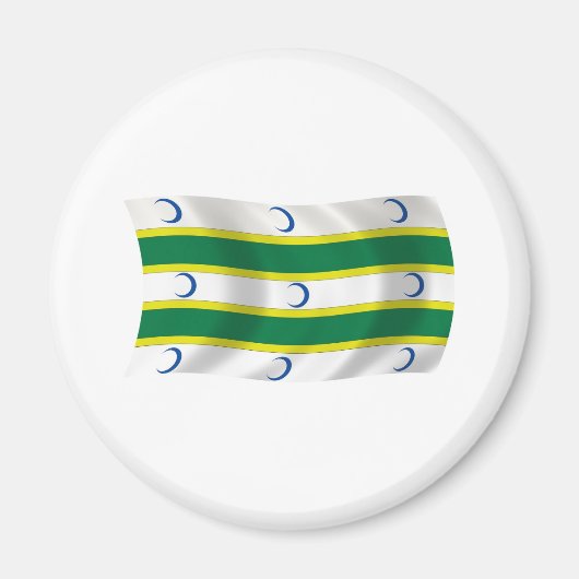 Magnet Turkmenische Flagge (Vorne)