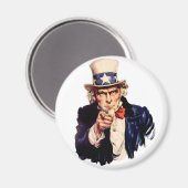 Magnet „UNCLE SAM " (Vorderseite/Rückseite)