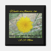 Magnet - Unkraut sind Blume (Vorne)