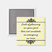 Magnet: Unzureichende Planung von Ihrer Seite ... Magnet (Vorderseite/Rückseite)