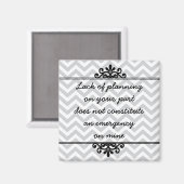 Magnet: Unzureichende Planung von Ihrer Seite ... Magnet (Vorderseite/Rückseite)