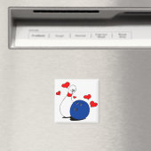 Magnet-Valentine Bowling Ball & Button Magnet (In Situ (Geschirrspüler))