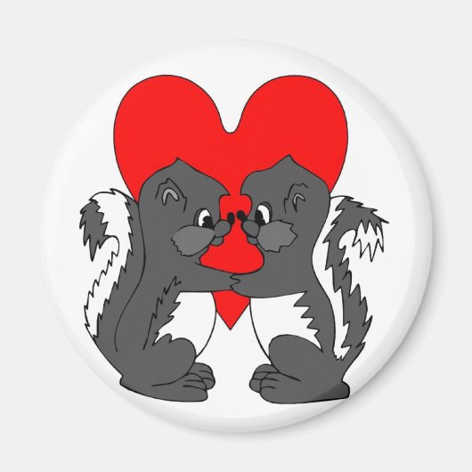Magnet-Valentine-Liebe Skunks Magnet (Vorne)