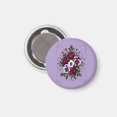 Magnet Veilchenstrauß (Vorderseite/Rückseite)