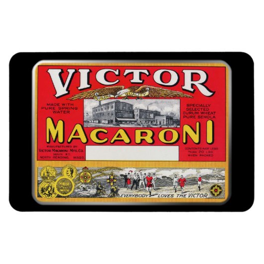 Magnet - Victor Macaroni von GalleryGeschenke (Horizontal)