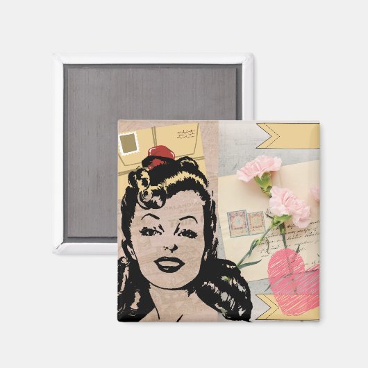 Magnet Vintag (Vorderseite/Rückseite)