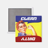 Magnet Vintag Rosie die Riveter Geschirrspüler Ged (Vorderseite/Rückseite)