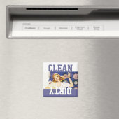 Magnet Vintage Retro Glückliche Hausfrau Geschirrs (In Situ (Geschirrspüler))