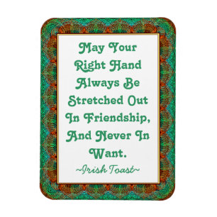 Magnet-Vintager alter irischer Toast Imitat-tatted Magnet